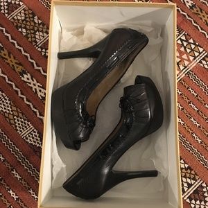 Michael Kors Lolita Black Open Toe